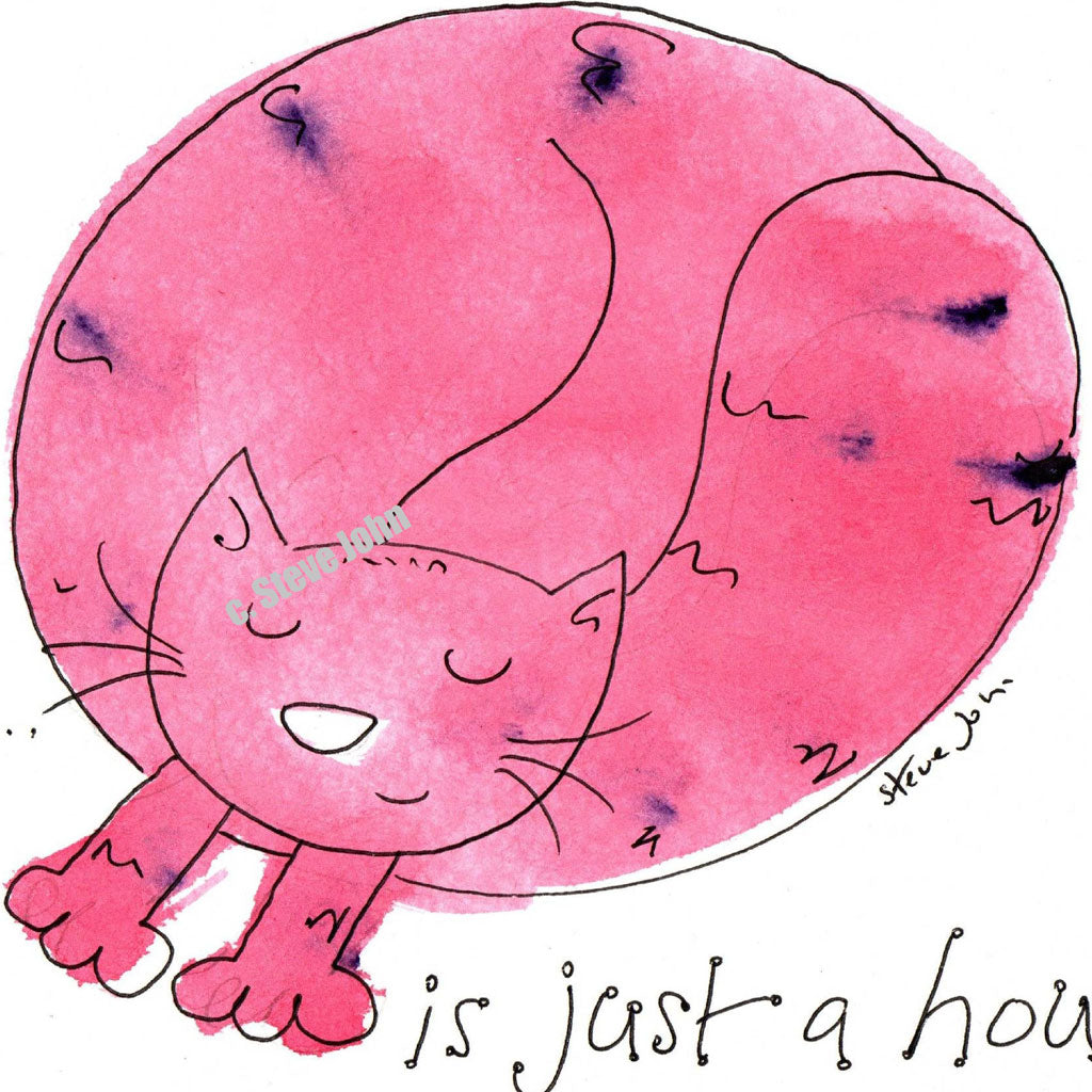 A home without a cat 1. Small unframed artwork