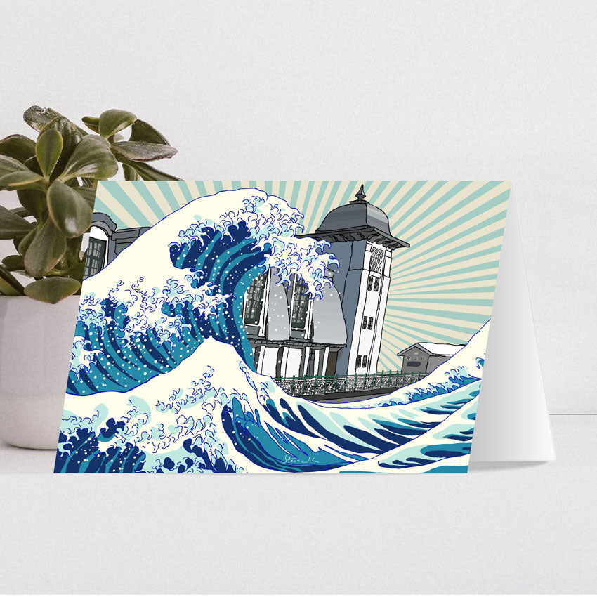 'The Wave, Penarth Pier' Card