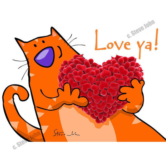 Love Ya! Cat card