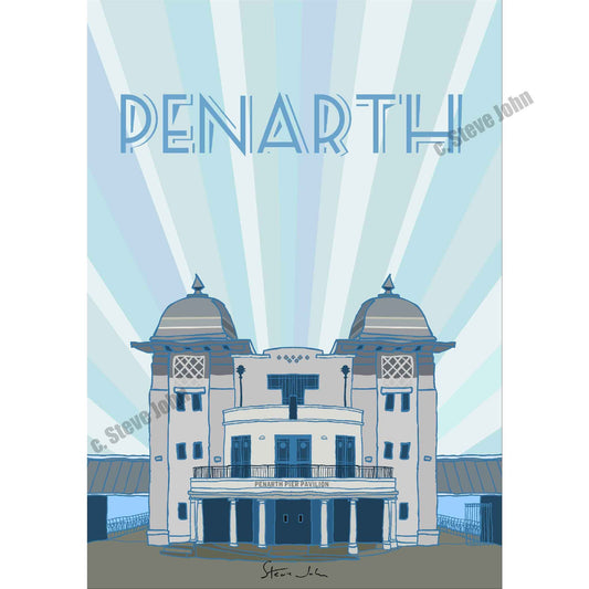 'Art Deco style Penarth Pavilion Front view' Card