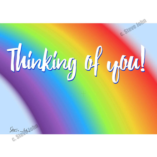 Thinking of you! Rainbow card