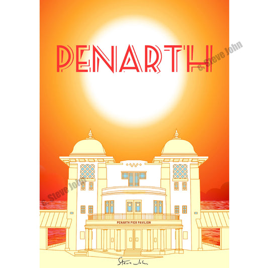 'Sunset Pavilion' Card