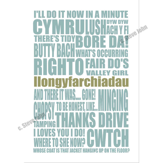 Welsh 'Congratulations' card