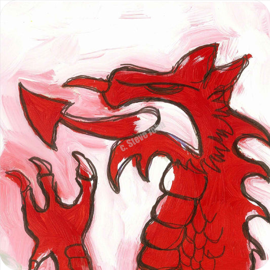 Welsh Dragon 6 coaster
