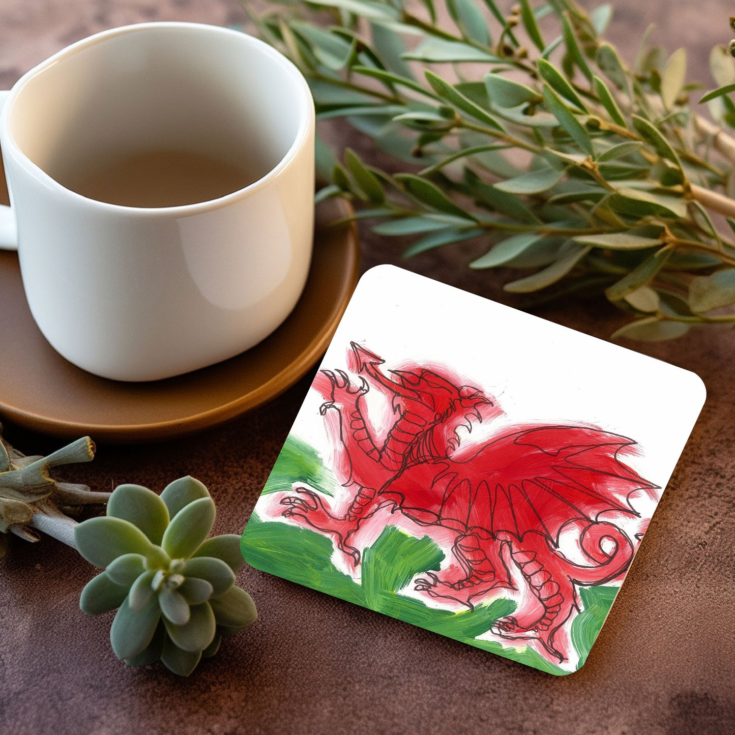 Dragon flag coaster