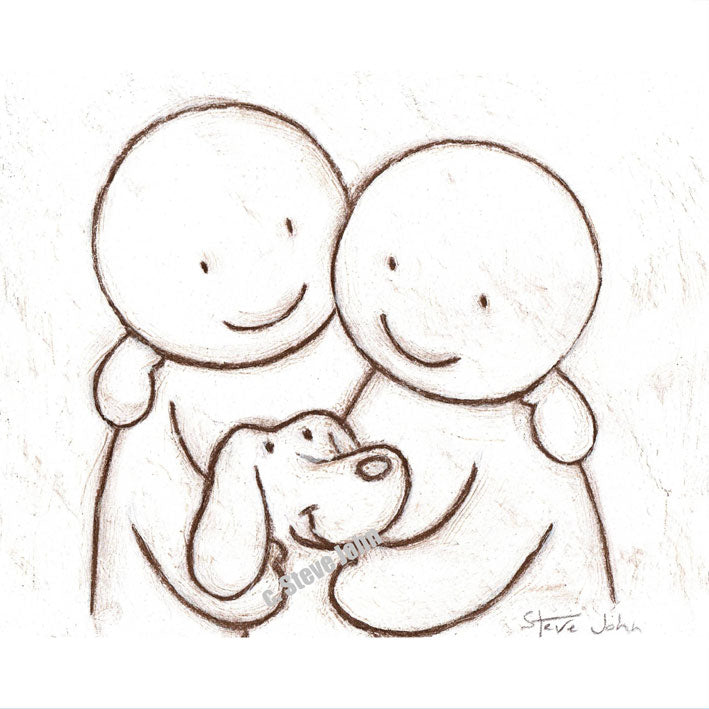 Hugs Artwork 6 small, Unframed