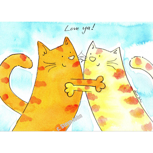 Love ya! Small unframed artwork