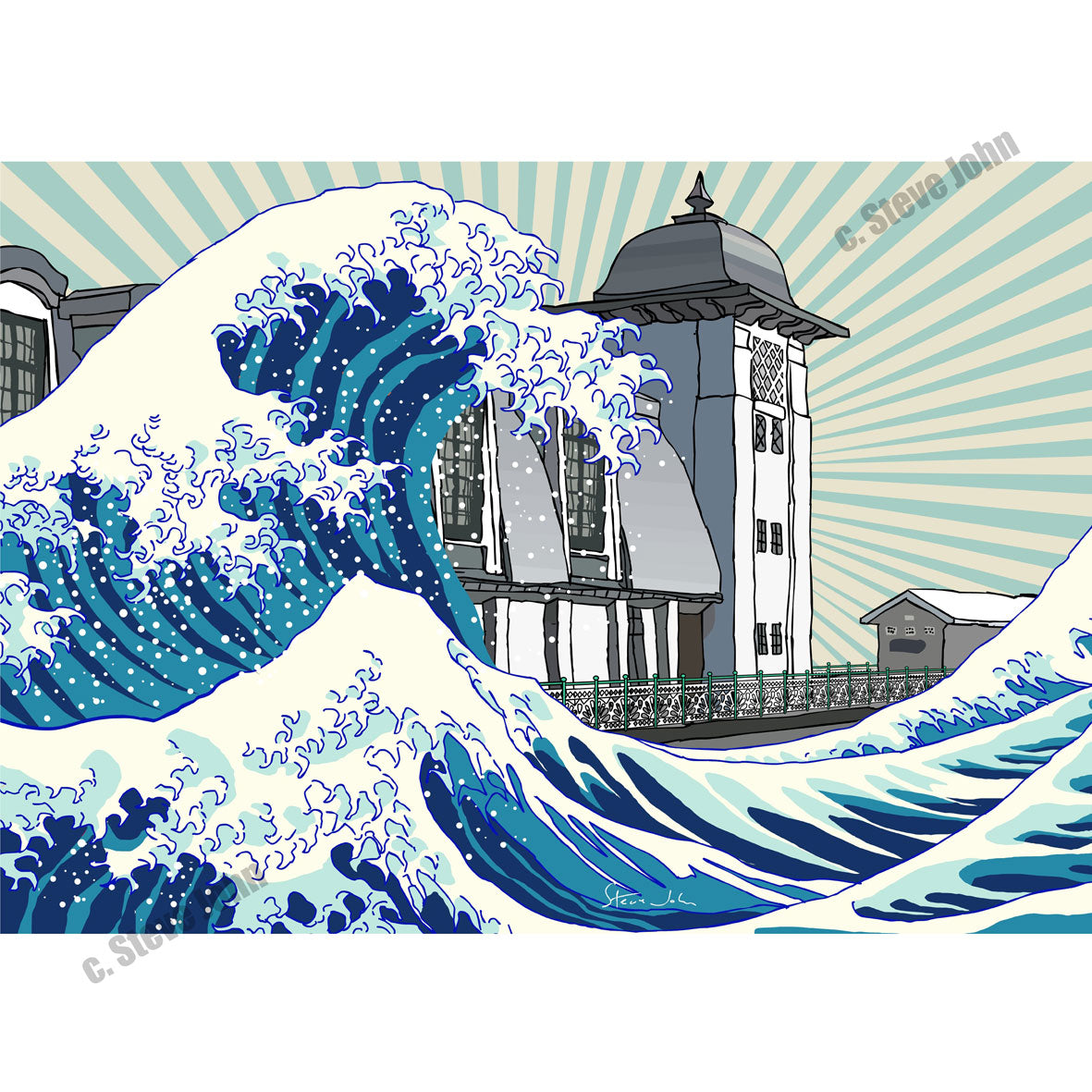 'The Wave, Penarth Pier' Card