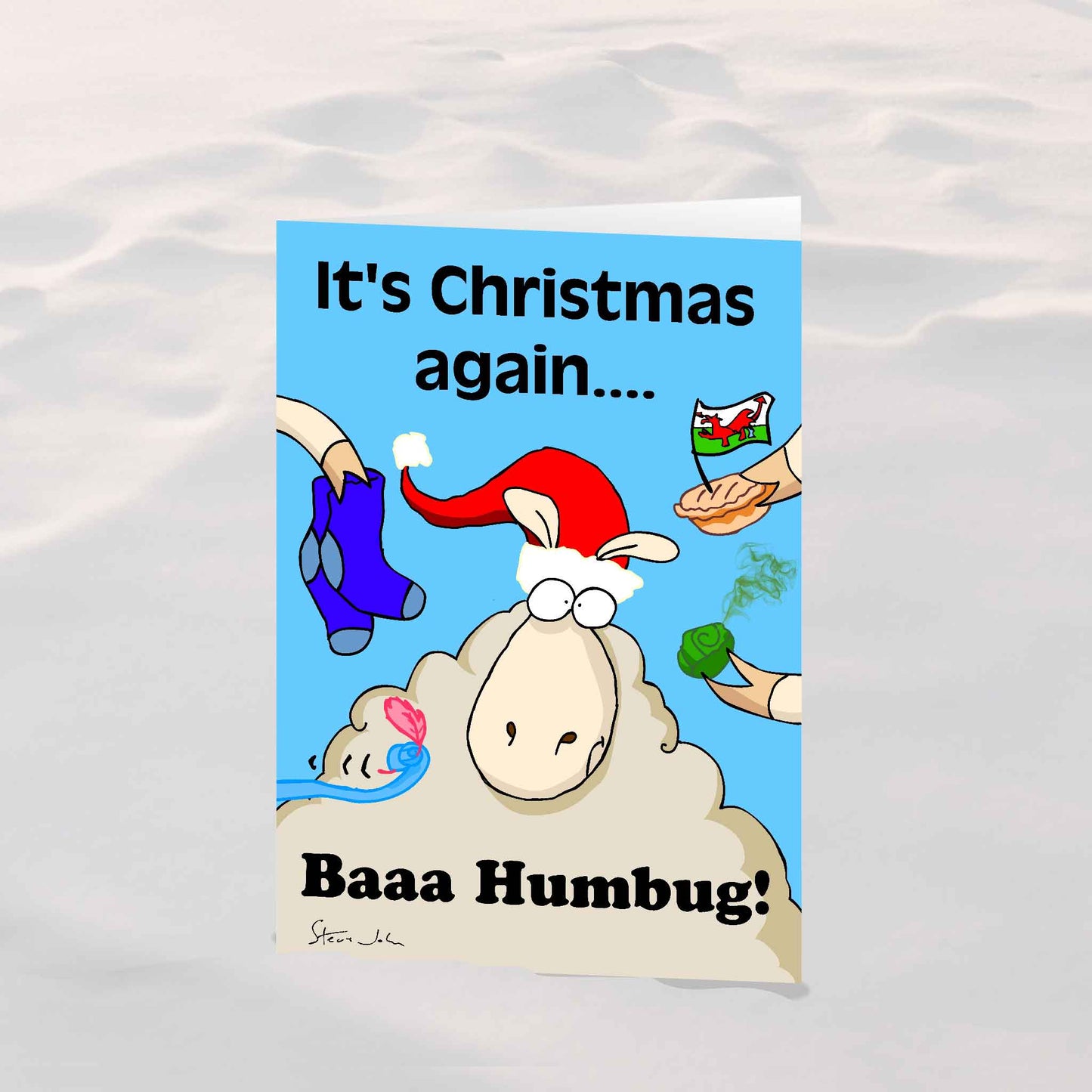 It's Christmas again... Baaa Humbug! card