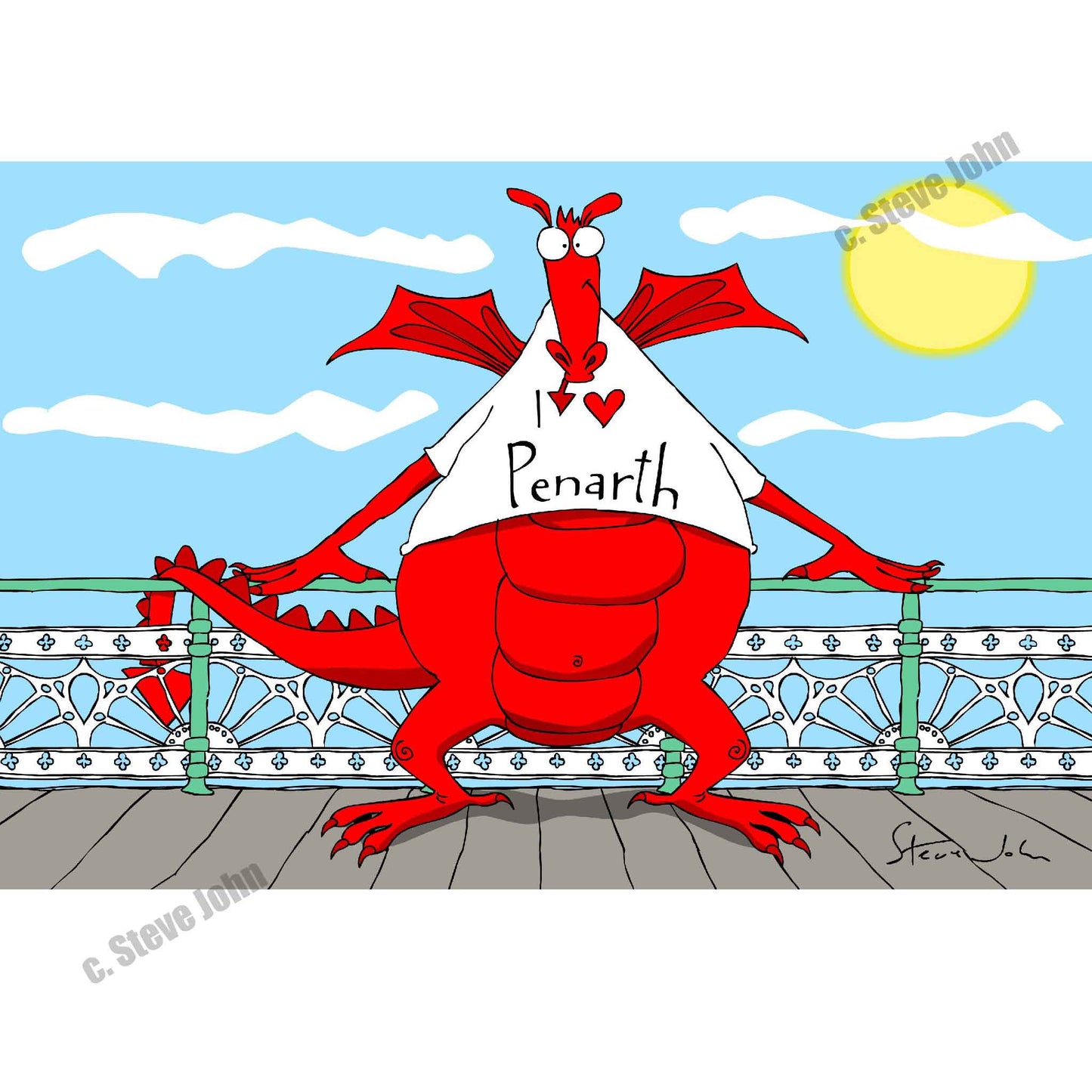 'I Love Penarth' Card