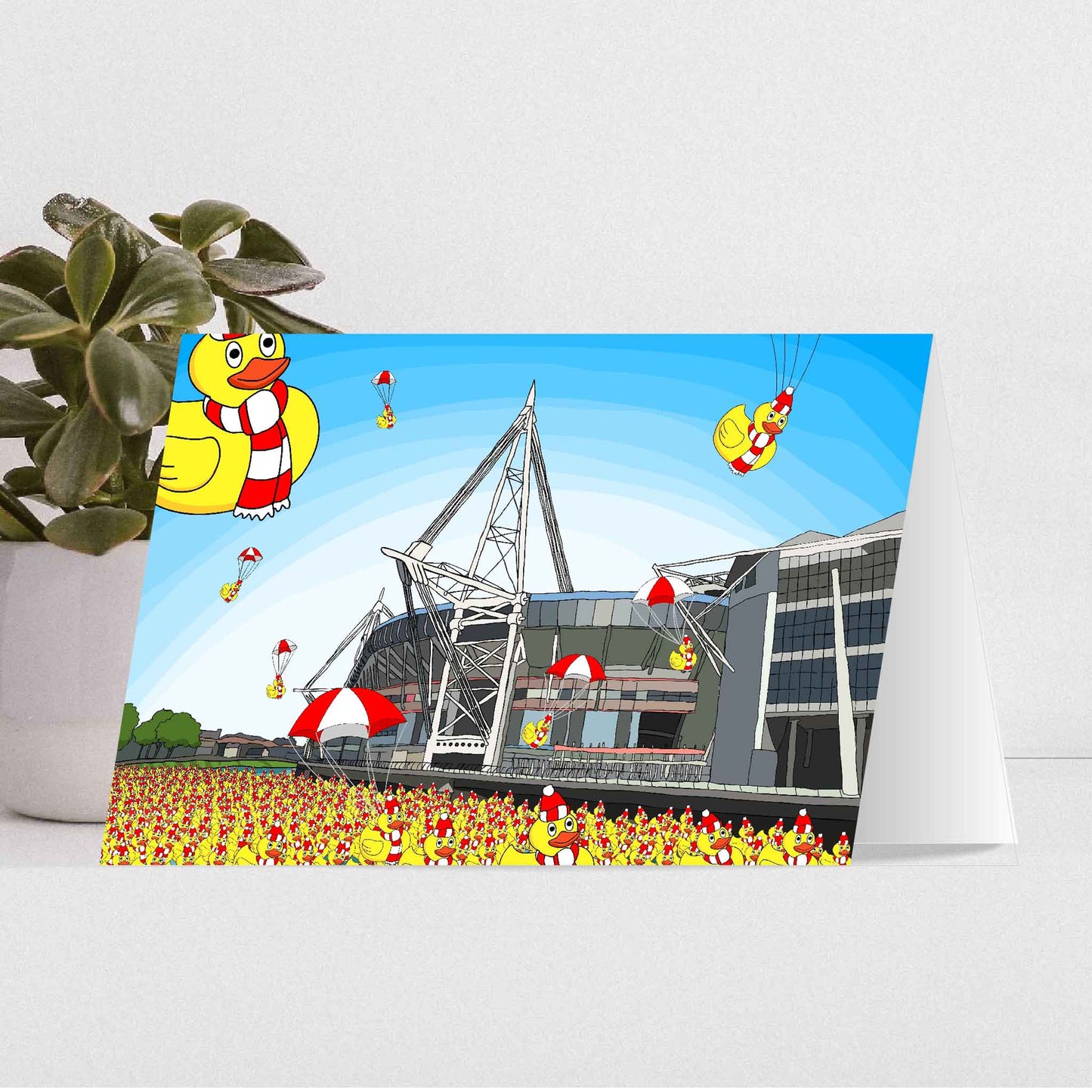 Welsh Duck Invasion at the Principality Stadium, Cardiff card